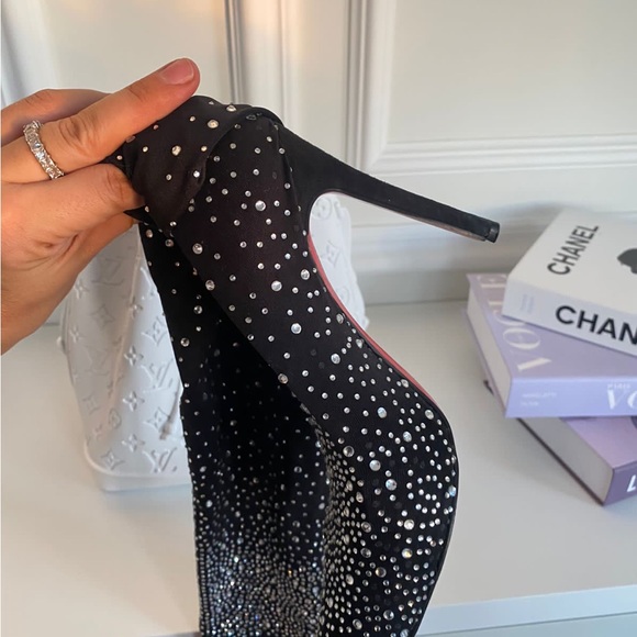 Christian Loubotin swarowski Heels boots - Picture 8 of 16
